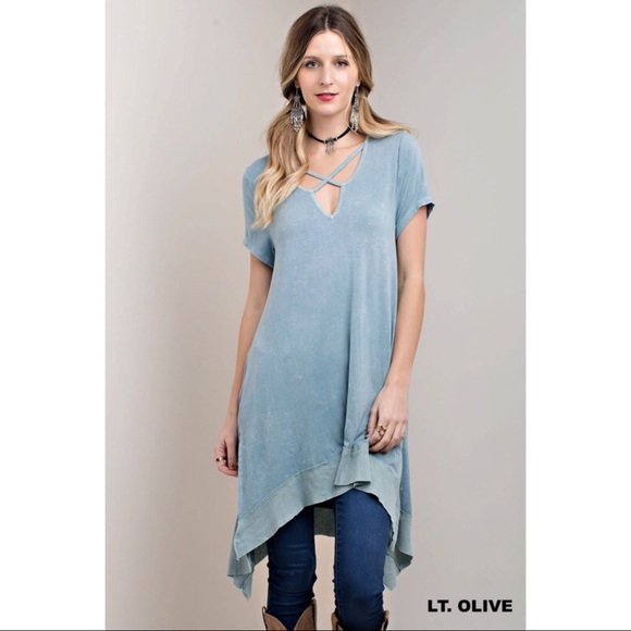 🆕Gorgeous Boho Mineral Wash Tunic - Picture 2 of 6